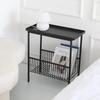 Wrought Iron Corner Table - Sofa Side & Bedside Storage Rack, Nordic Style Small Coffee Table for Home & Office