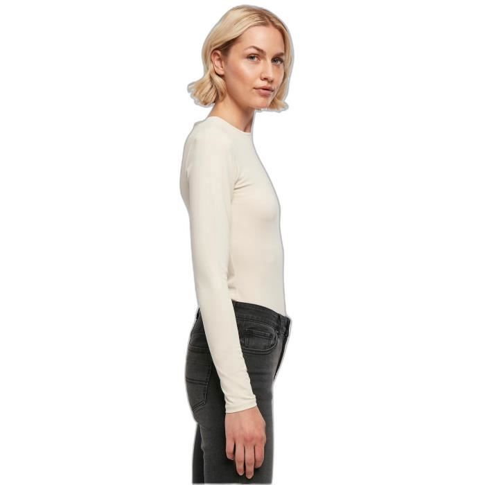 Body Asymétrique Femme Urban Classics Organic Stretch GT - Blanc - 2XL