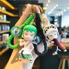 Tegneserie Strikket Luffy & Zoro Nøkkelring Anheng