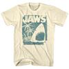 The 2025 Summer and Autumn New Great White Shark Retro Printed T-shirt Is a Loose and Trendy Short-sleeved Cotton Couple's Top