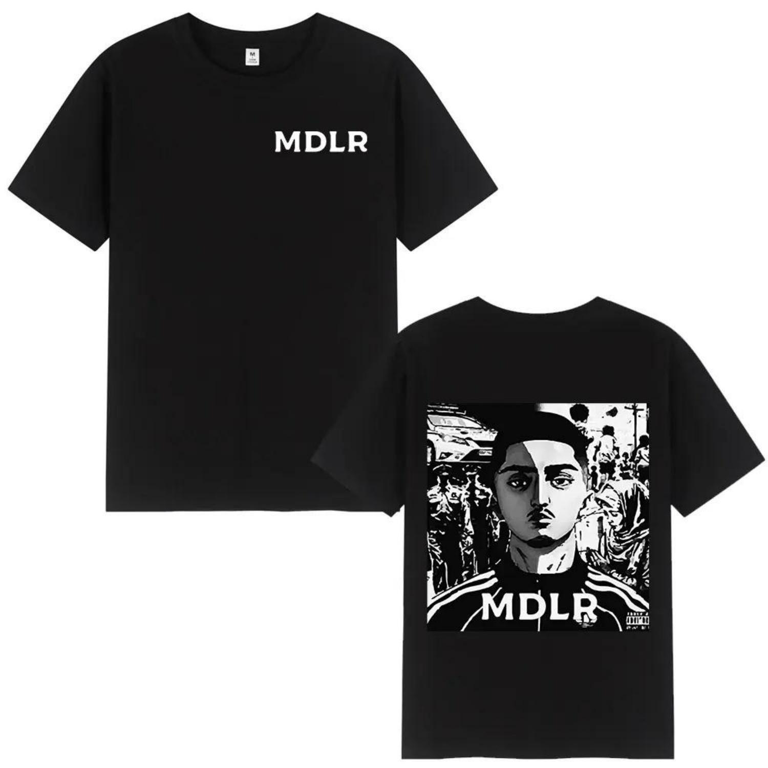 

2025 Rapper Morad MDLR Graphic T-shirt Hip Hop Street Short Sleeve T-shirt High Quality Cotton T-shirt for Men and Women XXXXXL чорний
