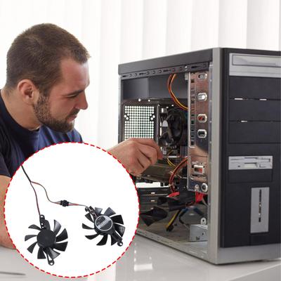 Universal 80mm 4Pin Cooling Fan Replacement Part for Kinology RX580 2048 Graphics Card Cooling Fan Management Accessories