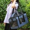Mesh Cat Carrier Bag Pet Travel Tote with Adjustable Shoulder Strap Breathable Pet Carrier Cross Body Bag for Small Dogs Cats