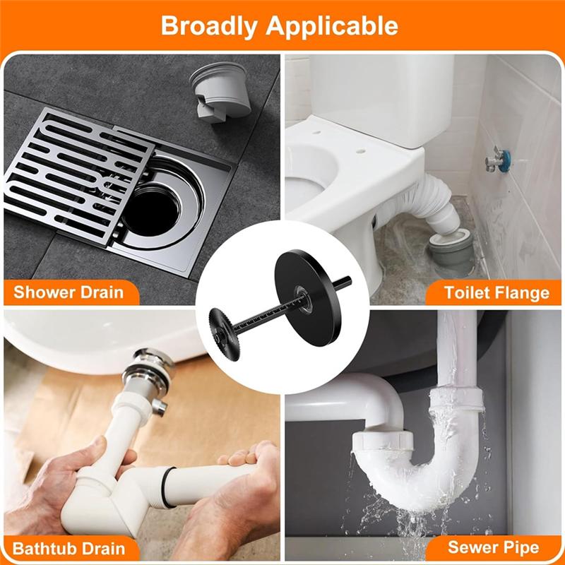 

AD23-PVC Pipe Inner Pipe Cutter, Scaled Cutting Tool Set - Adjustable Depth Gauge, 6 Black Blades,10.16 Inch Black Hex Handle чёрный