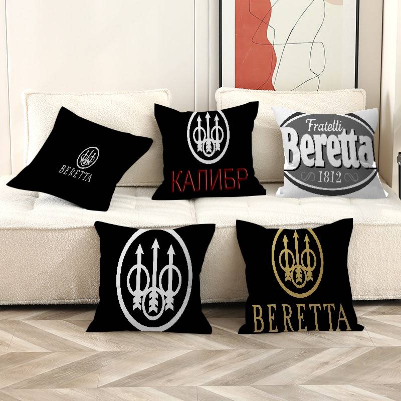G-Gun B-Beretta Cushion Cover Pillowcase Upholstery Sofa Throw Pillow Home Decor Pillowcas