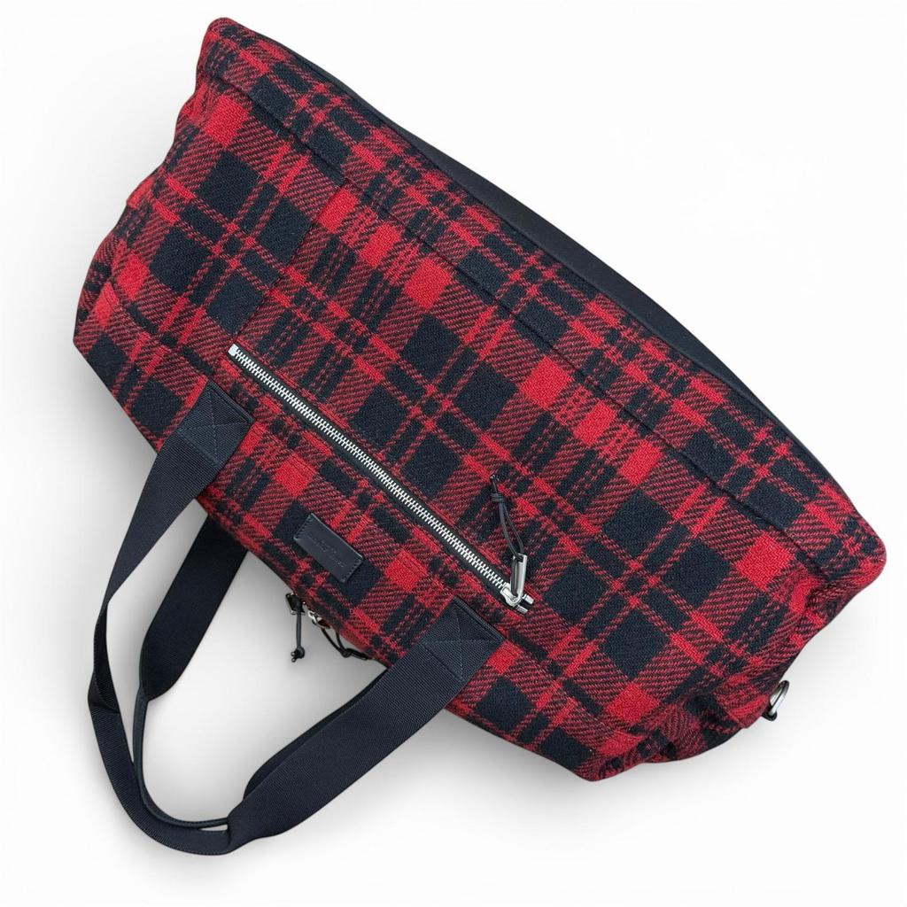 Excellent SAINT LAURENT PARIS Boston bag Red wool Women 594400 Used