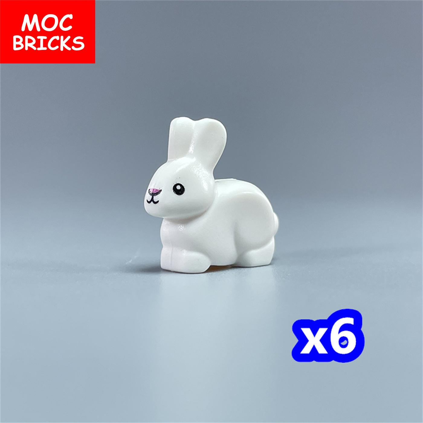 MOC Bricks Animal Bunny Rabbit warren 29685pb02 Farm House Brush City Constructing Blocks Kids Gift