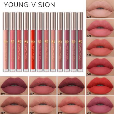 6 Liquid Lipstick Gift Set Matte Mist Lipstick Waterproof Anti-sweat and Non-stick Cup Sexy Nude Lip Gloss