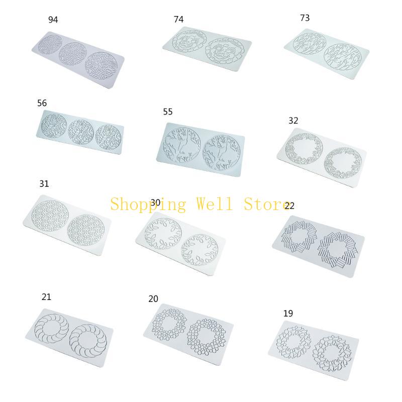 KX4B Leaf Branch Pattern Laces Mat Fondants Mat Cake Decorating Supplies