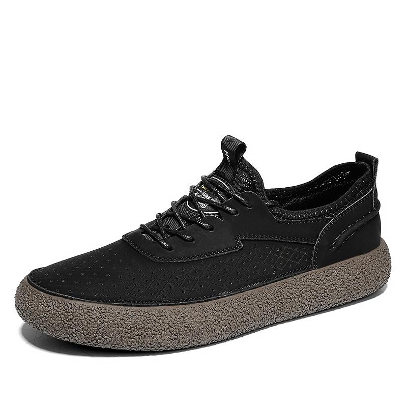 Fashion Men Casual Leather Breathable Shoes 2025 New Flat Designer Outdoor Walking Sneakers Antiskid Comfy Tenis Masculino Oxford Shoes