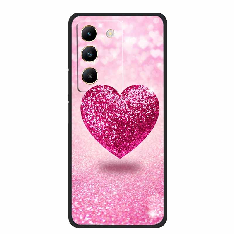 Phone Case For Vivo V30 Lite 4G Back Cover Case Shockproof Black Silicone Soft Funda For Vivo V30 Lite Case 6.67" V 30 Lite Capa