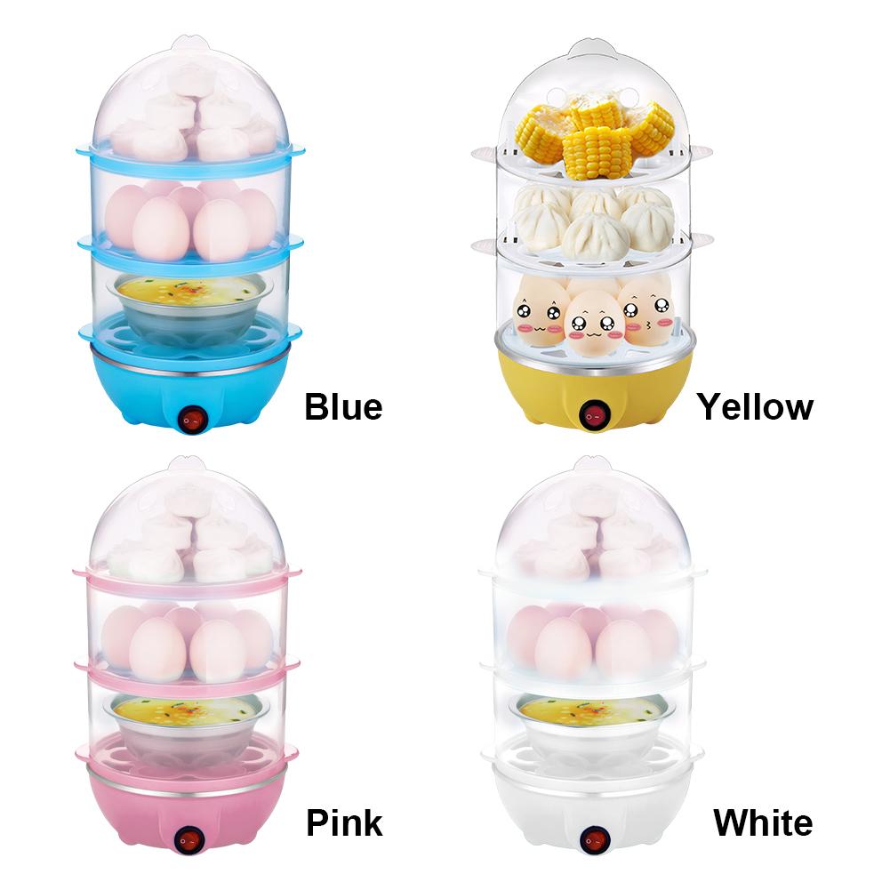 220V Automatic Corn Steamer Rapid Heating Mini Kitchen Poacher Auto-Off Portable Milk Steamer for Cooking Breakfast Machine