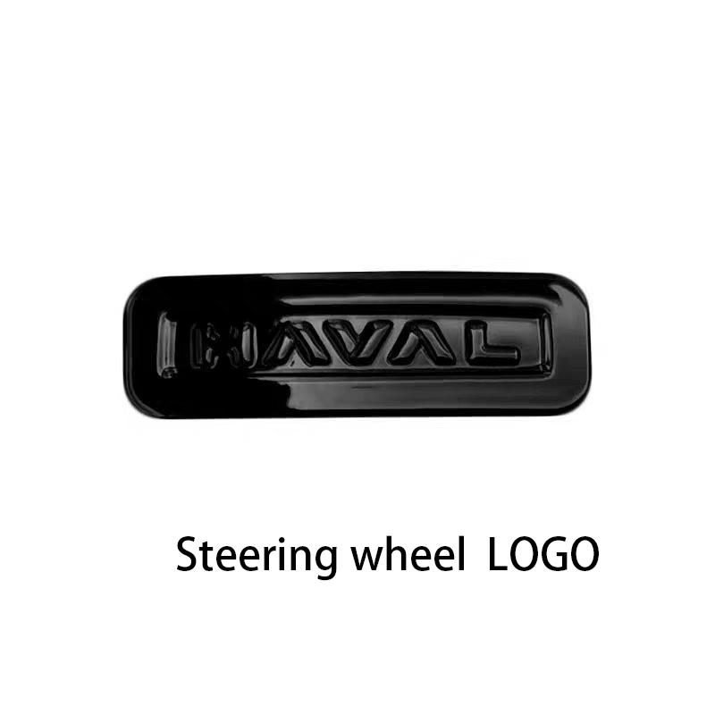 For Great Wall Haval H9 2th 2024 2025 3D ABS Sticker Car Front Emblem Badge Decals Black Badge Logo Emblem Cover Car-Styling