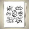 Happy Easter Silicone Stamps Transparent Stamp Seal for DIY Greeting Cards Decor