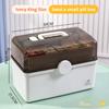 Medicine Storage Home Medical Kit Large Capacity Medicine Box For Home Medicine Storage Multi Layer Classification with Handles