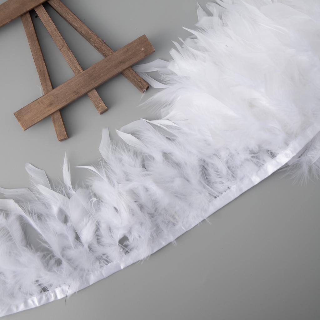 Feathers Trim Fringe Ribbon For Wedding Dresses Diy Crafts Materials Party Cosplay Feather Woman Costume Home Sewing Decoration