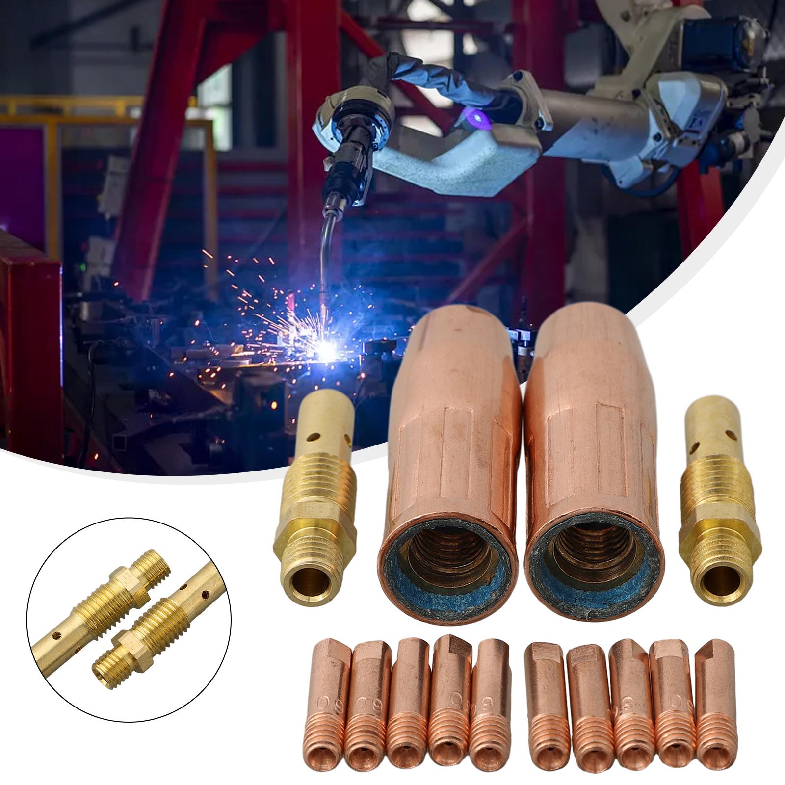 

14pcs 0 035 MIG Welding Consumables Set for 100L Contact Tip Gas Diffuser Nozzle with For M3 Thread for MIG Torch China Mainland