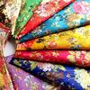 100x70cm Brocade Jacquard Silk Fabric DIY Ancient Costume Hanfu Tang Costume and Cheongsam Is Golden Thread Peony