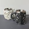 Halloween Retro Schädel Kaffeetasse Heimdeko Artikel Stehender Ritter Becher Geschenk