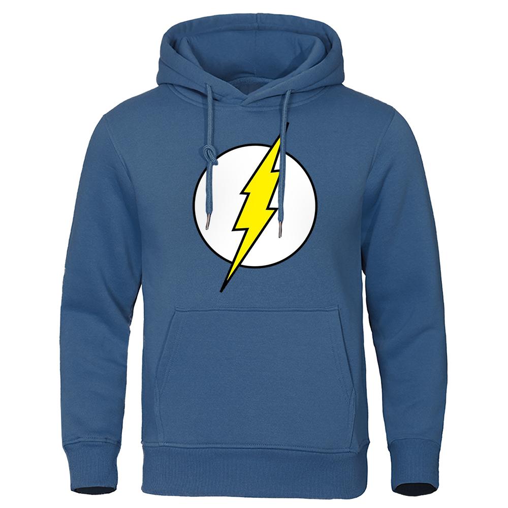 The BIG BANG Theory Pánské mikiny Lightning Print Muži Mikina Móda Ležérní Oblečení Volné Oversize Pulovr Mikina pro muže