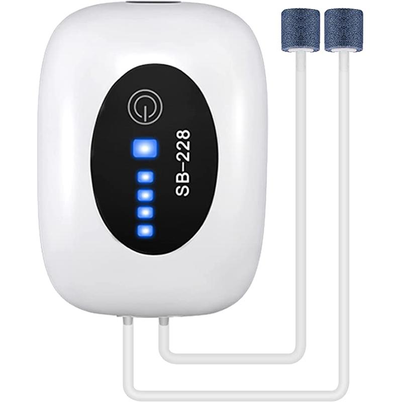 4800mAh Aquarium Sauerstoff Luftpumpe Kompressor Aquarium USB Aufladung Klein Tragbar Abzug Ultra Leise Innen Außen Angeln