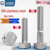 GUWANJI 304 Stainless Steel Hex Head Bolt