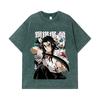 275 GSM Washed T-shirts 100% Cotton Demon Slayer V27 Haganezuka Print Unisex Heavy Cotton T Shirt