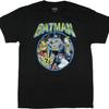Batman Men's Batman, Robbin and Villains Adult Graphic Short Sleeve T-Shirt