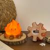 Night Light No Open Flame Safe Design Soft Warm Yellow Light Flame Pet Shape Battery Operated Children Bedroom Lamp