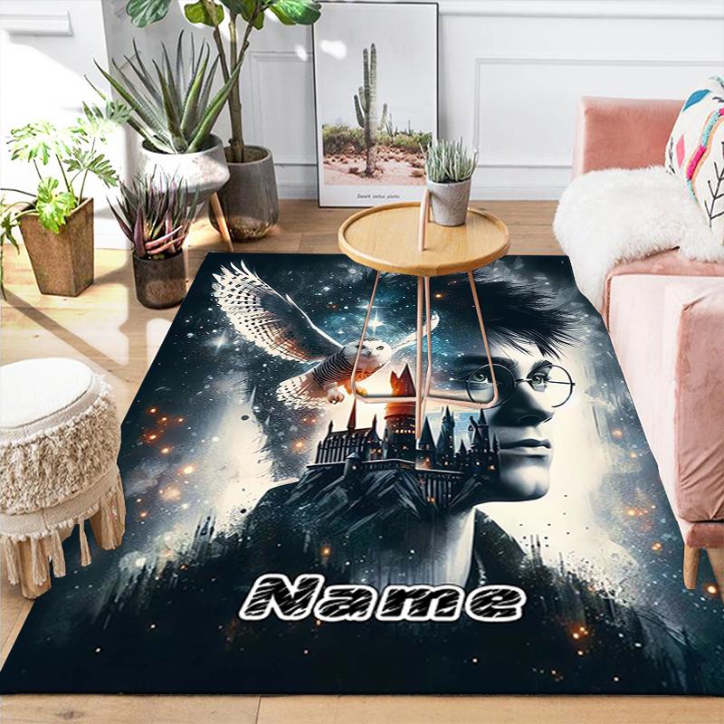 Custom 1Pc Magic Night Owl Castle Rug Office Carpet Indoor Outdoor Entrance Doormat Nonslip Soft And Comfortable Living Room D2915108