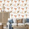 Joyful Wild Animals Wallpaper for Living Room and Bedroom 50x1000