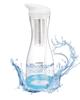 VEVOR Water Filter Pitcher, 6 Cup Glass Water Filter Dispenser, Fast & Compact Fridge-friendly Water Filtration System, No BPA