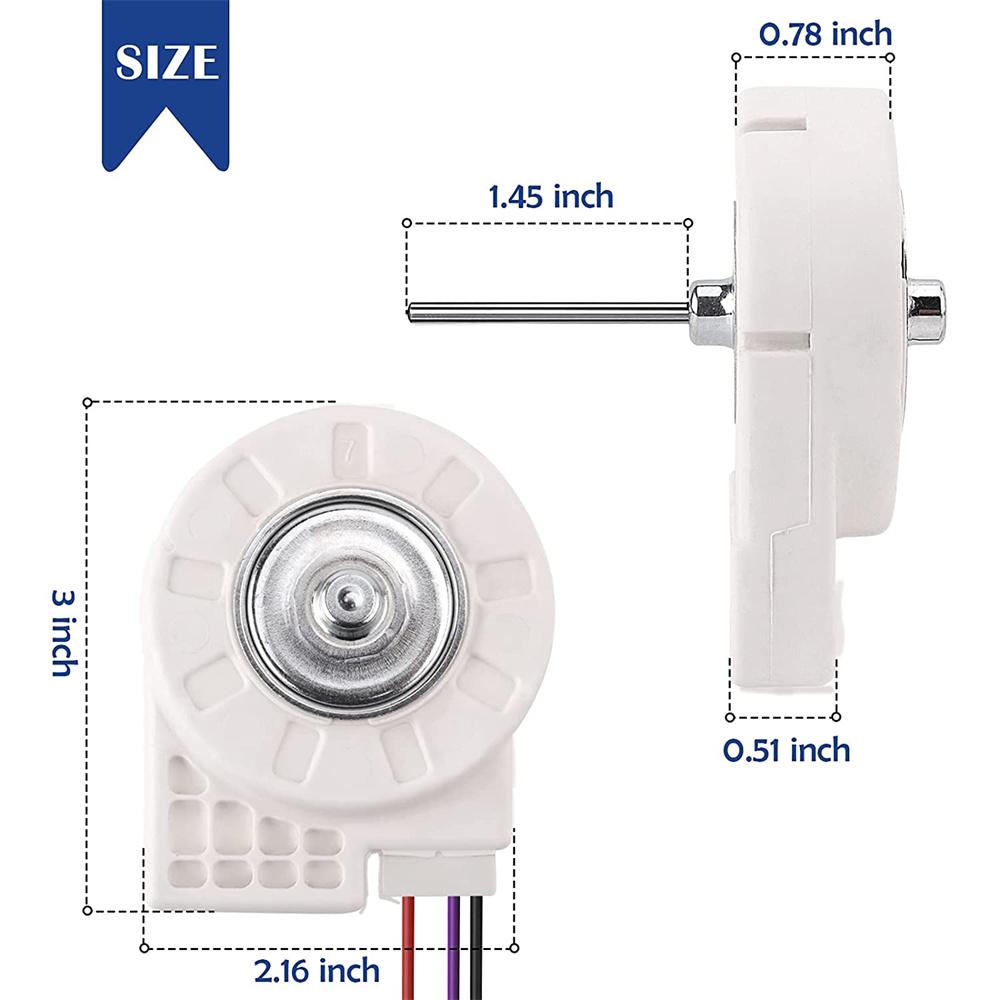1PCS DC 12V 4W Freezing Fan Motor For Midea Refrigerator BCD-330WTV 50240401000P