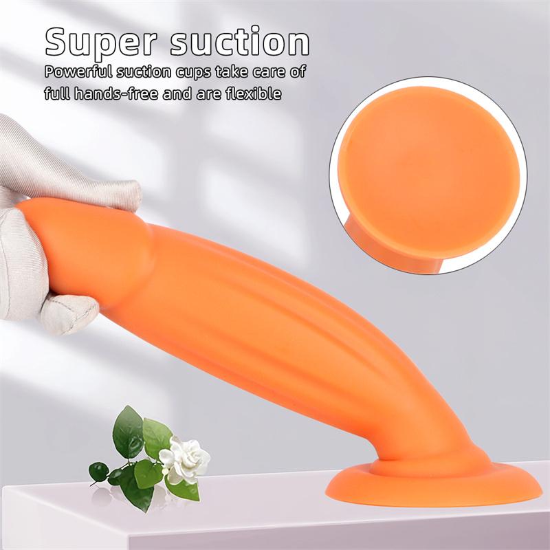 Eggless Dildo Female Masturbation Device Dildo Simulated Fake Jj Super Soft Extra Large Thick Sex Toy
