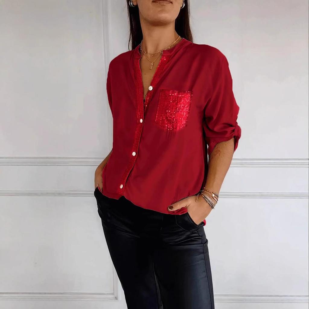 2025 Spring and Summer Women's Loose Casual Iron-on Shirt