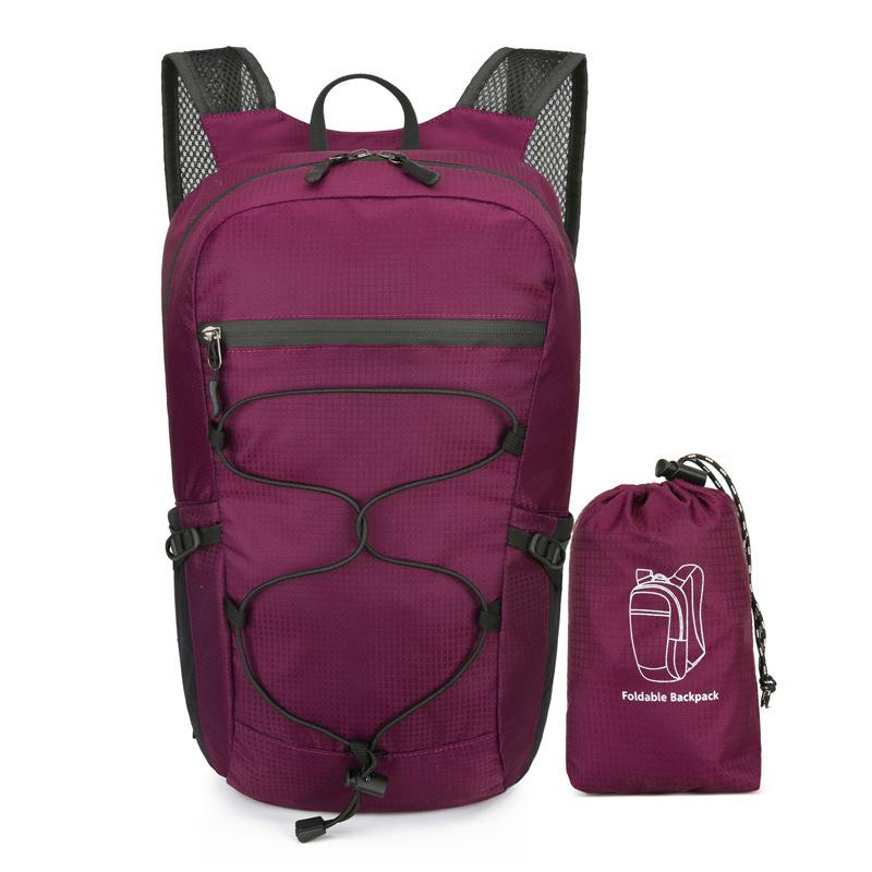 Lightweight Waterproof Folding Backpack for Outdoor Activities - Double Shoulder, Large Capacity