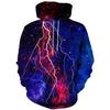 2026 Hgvoetty Felpe con Cappuccio Unisex Stampa 3D Grafica Spazio Pullover Felpe con Cappuccio per Uomo Donna