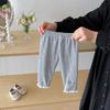 2025 Autumn New Baby Leggings Baby Girl Beautifully Embroidered Lace Long Pants