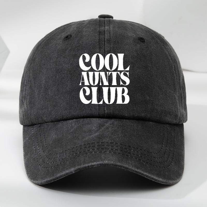 Vintage Style Letter Print Baseball Cap Adjustable Unisex Peaked Cap чёрный