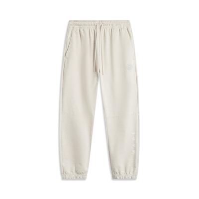 Li Ning Basketball Serie Wade Serie Letter Mid Waist Kordelzug Atmungsaktiv Vielseitig Bündchen Gestrickte Sporthose Herren Unterteile AKLV023-4