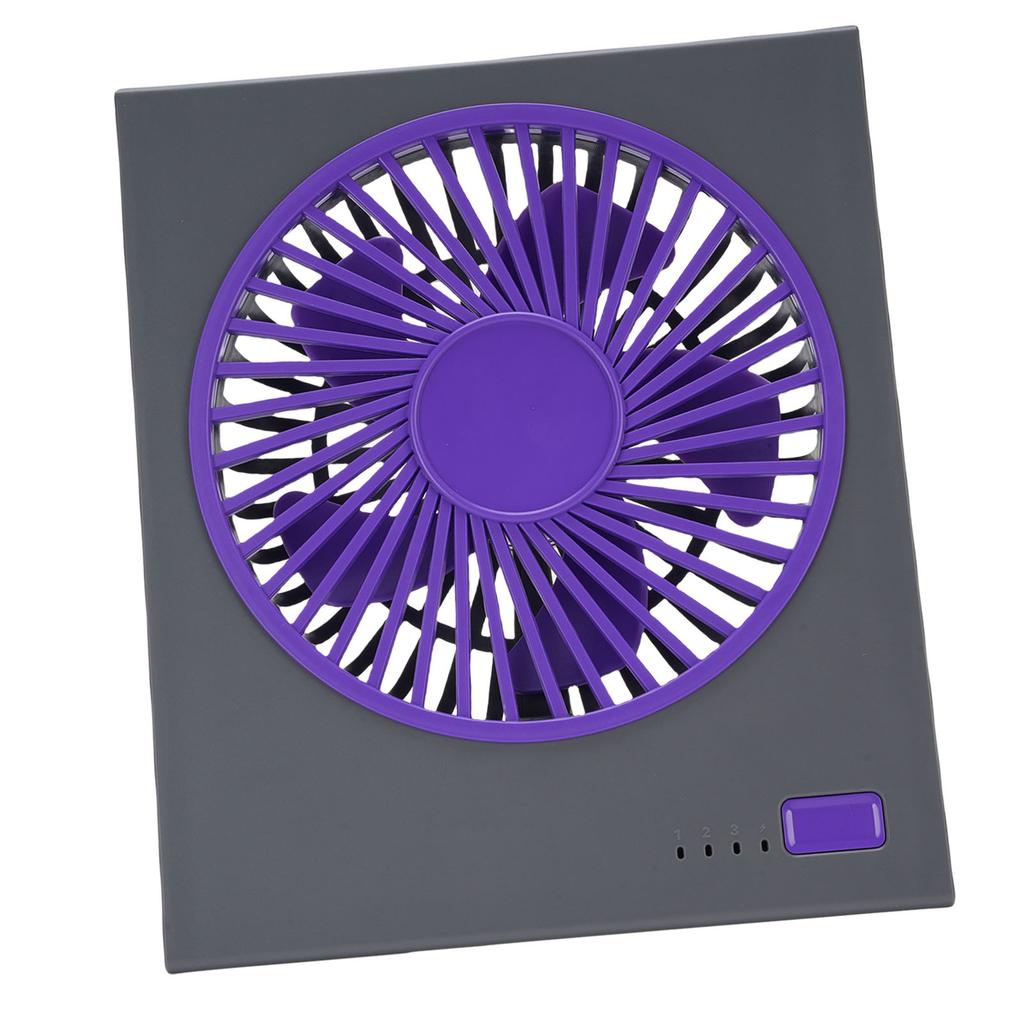 Desk Fan 4 Speeds Adjustable 180 Degree Tilt Folding Quiet Strong Wind Battery Operated Mini