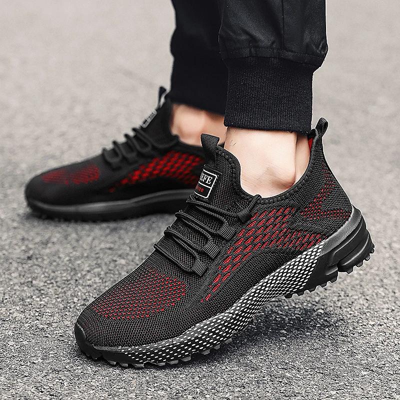 2025 New Breathable Mesh Running Shoes Green Sports Shoes Thick Non Slip Sole Lightweight Men's and Women Fitness Walking Shoes