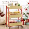 Foldable Multi-layer Storage Cart