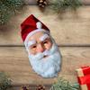 Santa Mask with Stanta Hat and Beard, Santa Costume Accessories Set for Christmas Kid Birthday