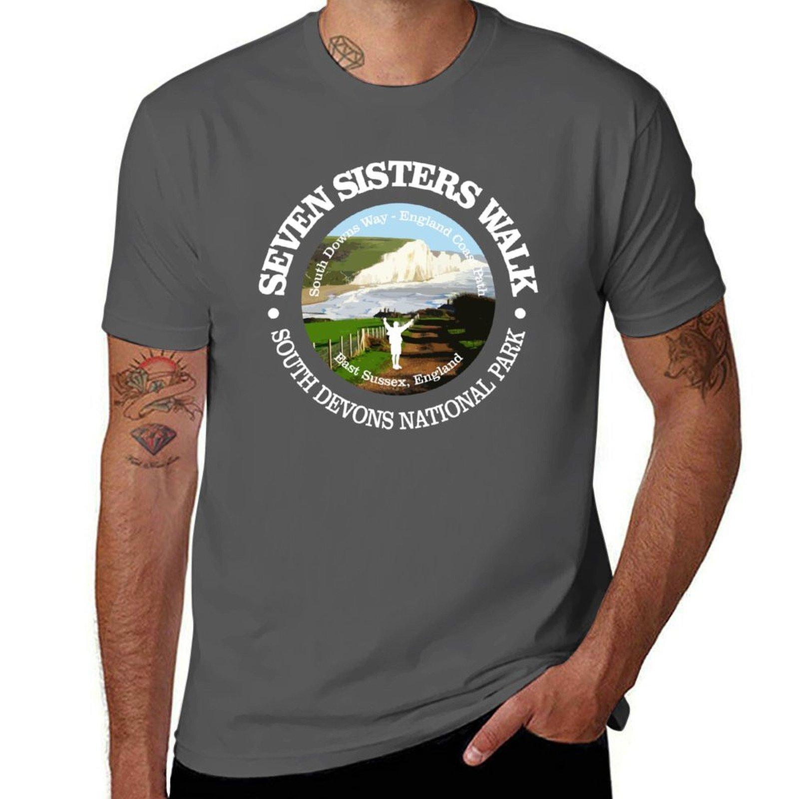 

Seven Sisters Walk rd TShirt Plus Size Street Style Tee 4XL