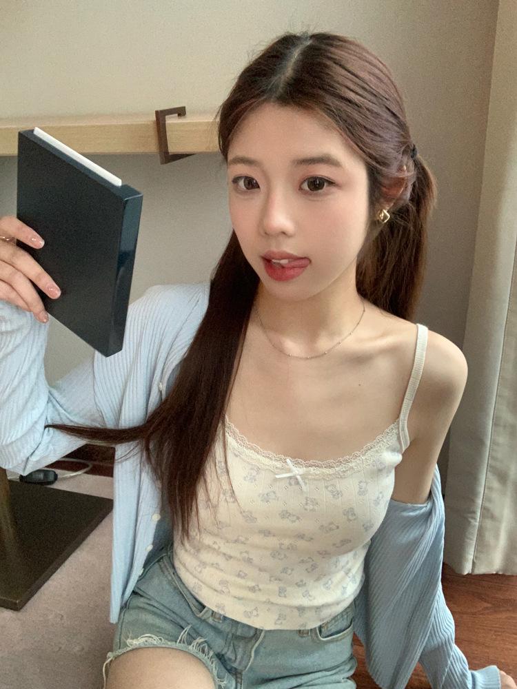 Rayon Jacquard Slimming Camisole Vest - 2024 Summer Collection for Women