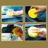 1Pc/12Pcs Waxing Sponge Porous Effortless High Density Super Soft Hand Tool Car Cleaning Durable Yellow Car Polish Wax Applicator Pad for Car
