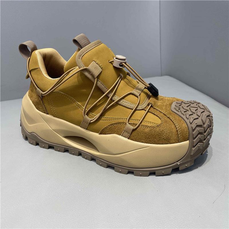

British style platform shoes autumn and winter new elastic belt outdoor casual shoes 38
