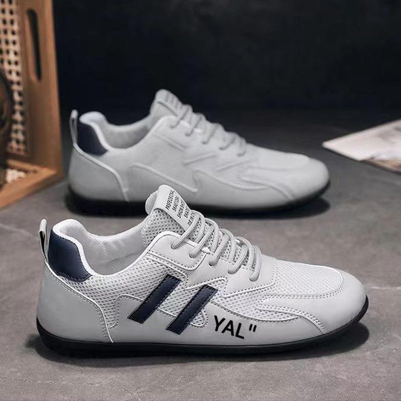 

Men s shoes 2026 breathable sports and leisure shoes with soft soles lightweight and versatile, single shoe sports shoes 44 сірий