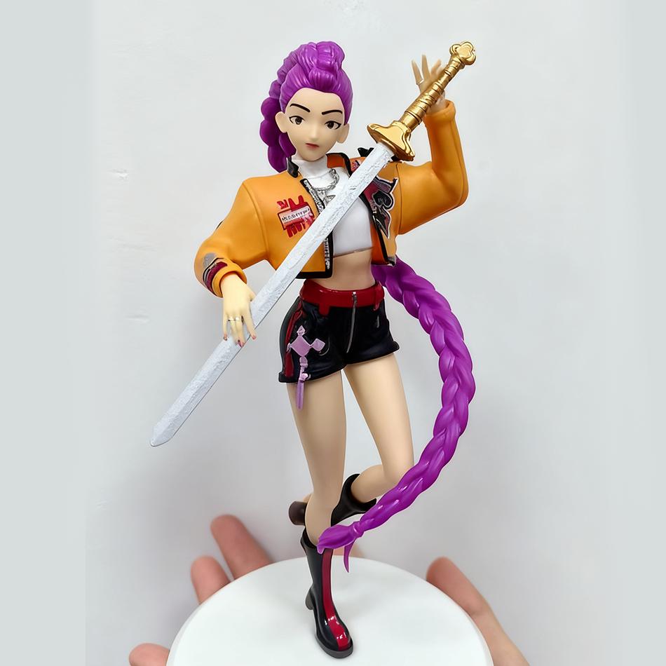 In Stock Kpop Demon Hunters Figure 19CM Huntrix Figures Toy Rumi Mira Zoey Sussy Figurine Anime Peripheral Model Desktop Gift